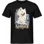 Pánské tričko Samojed – ve svém živlu – detail trička