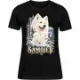 Dámské tričko Samojed – ve svém živlu – detail trička