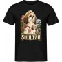 Pánské tričko Shih-tzu – ve svém živlu – detail trička