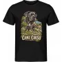 Pánské tričko Cane corso – ve svém živlu – detail trička