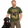 Pánské tričko Labradorský retrívr – lovecký motiv, military