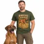 Pánské tričko Rhodéský ridgeback – lovecký motiv, military