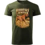 Pánské tričko Rhodéský ridgeback – lovecký motiv, military