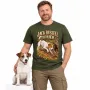 Pánské tričko Jack Russell teriér – lovecký motiv, military