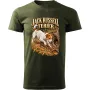 Pánské tričko Jack Russell teriér – lovecký motiv, military