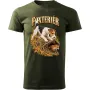 Pánské tričko Foxteriér – lovecký motiv, military