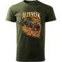 Pánské tričko Jezevčík – lovecký motiv, military