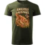Pánské tričko Anglický kokršpaněl – lovecký motiv, military