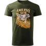 Pánské tričko Anglický setr – lovecký motiv, military