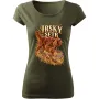 Dámské tričko Irský setr – lovecký motiv, military