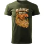Pánské tričko Maďarský ohař krátkosrstý – lovecký motiv, military