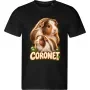 Pánské černé tričko s potiskem Morče Coronet