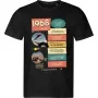 Pánské černé tričko Můj rok 1968 – dárek k narozeninám s retro potiskem