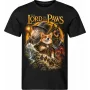 Pánské černé tričko THE LORD OF THE PAWS – zvířecí fantasy družina