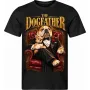 Pánské černé tričko THE DOGFATHER, psí mafián