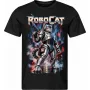 Pánské černé tričko ROBOCAT – obrněný kočičí policista