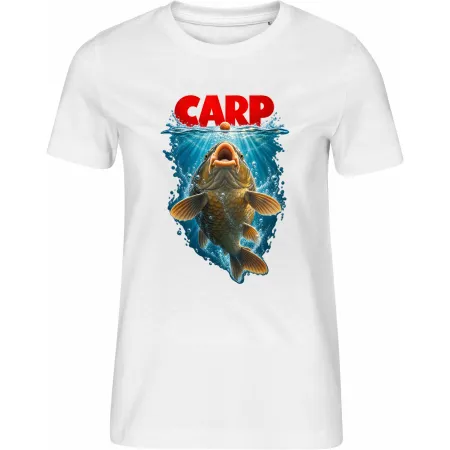 Dámské bílé tričko CARP – kapří nástraha