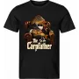 Pánské černé tričko The Carpfather – kapří mafián