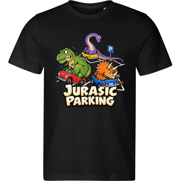 Pánské tričko Jurasic Parking – dinosauří parkoviště