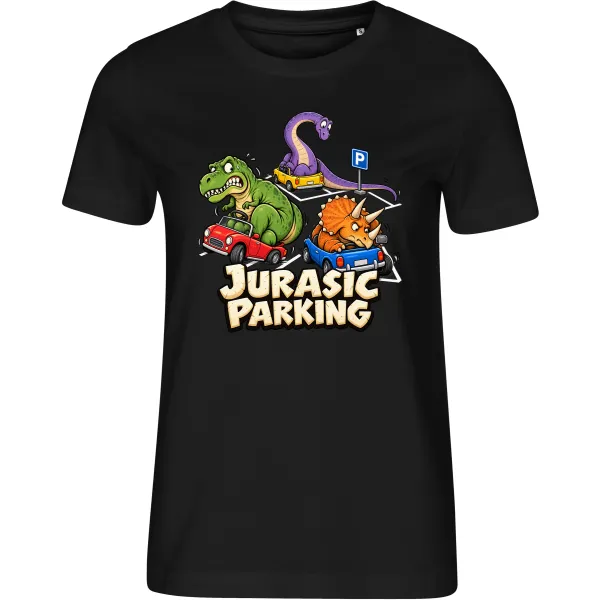 Dámské tričko Jurasic Parking – dinosauří parkoviště