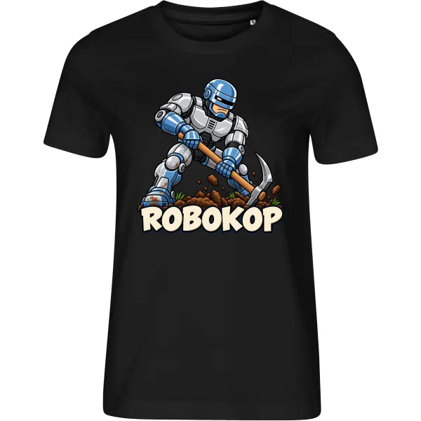 Dámské tričko Robokop – robot s krumpáčem