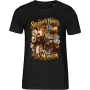 Dámské černé tričko SHERLOCK BONES & Dr. MEOWSON – zvířecí detektivové