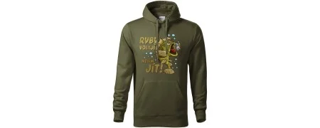 Mikiny pro rybáře | Vtipné rybářské mikiny s potiskem