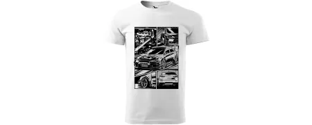 Trička Mitsubishi s potiskem – Lancer EVO a Eclipse | CrazyShirts.cz