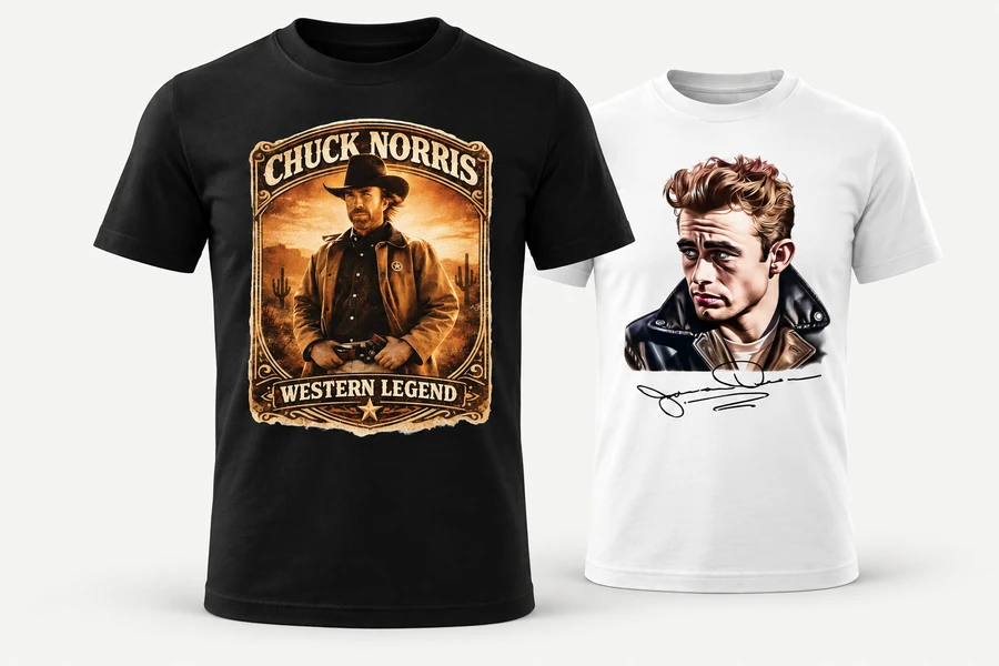 Pánské tričko Chuck Norris Western Legend · Pánské tričko James Dean