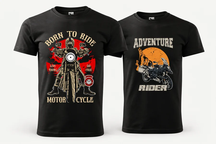 Pánské motorkářské tričko Born to ride · Pánské motorkářské tričko Adventure rider