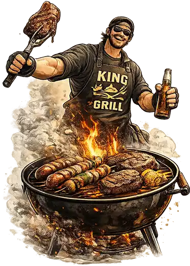 Vtipná trička a motivy na grilování