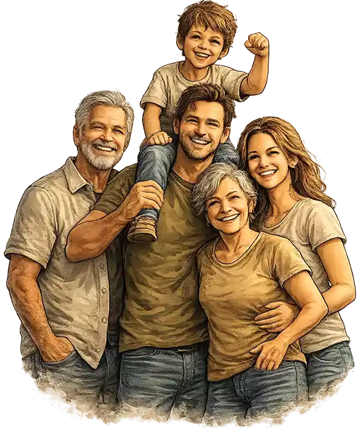 Trička pro rodinu, mámu, tátu, babičku a dědu